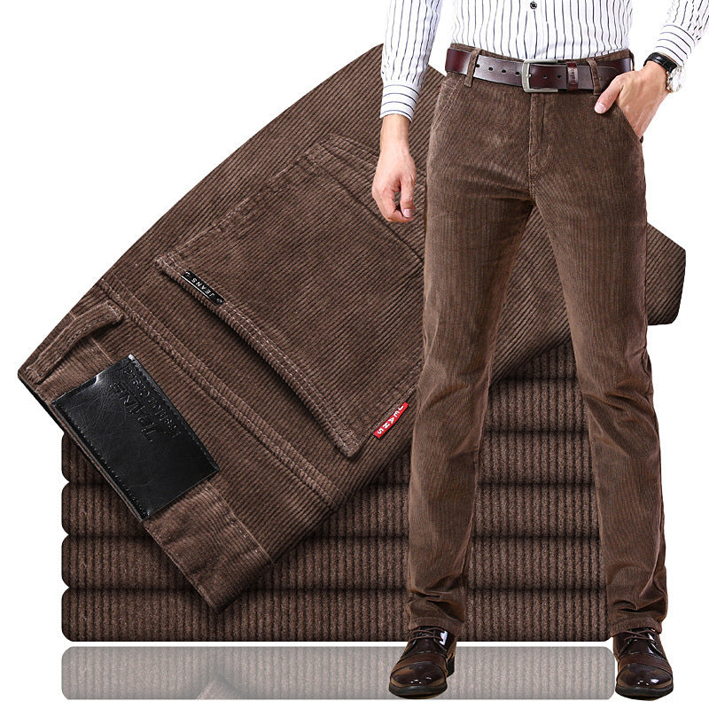 Douglas - Pantalones de pana flexibles para hombres con estilo clásico