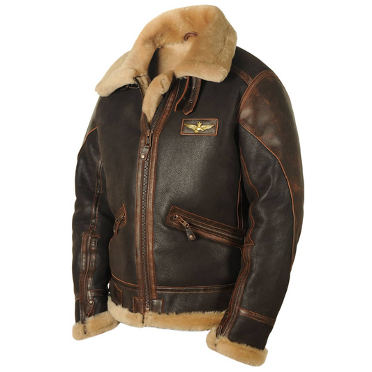 William - Chaqueta retro para hombres, gruesa y cálida