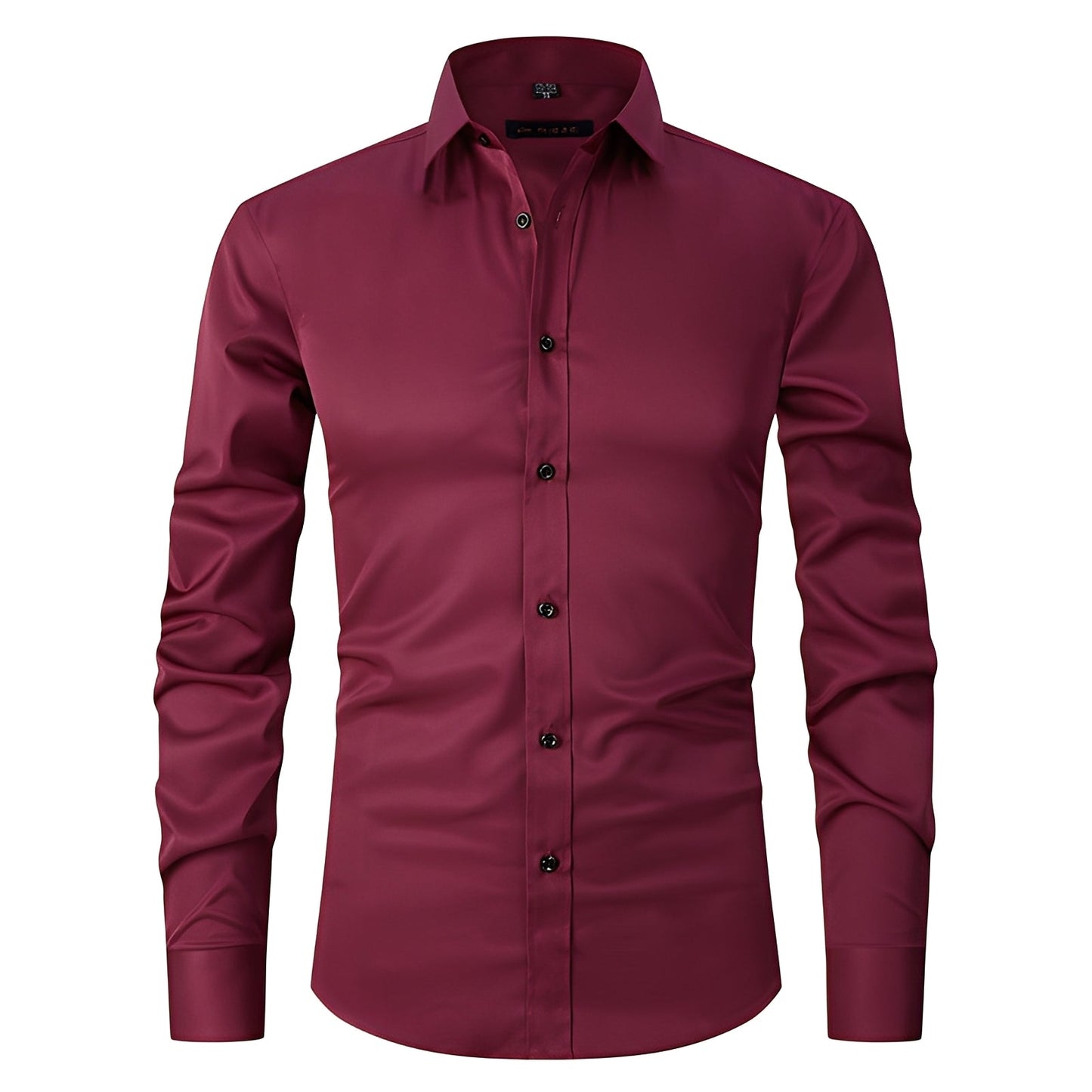Elton - Camisa ajustada y elástica para hombres