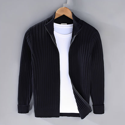 Jacquy - Cardigan de punto moderno para hombre