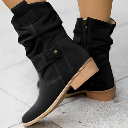 Celestine - Botines elegantes con punta redonda para mujer