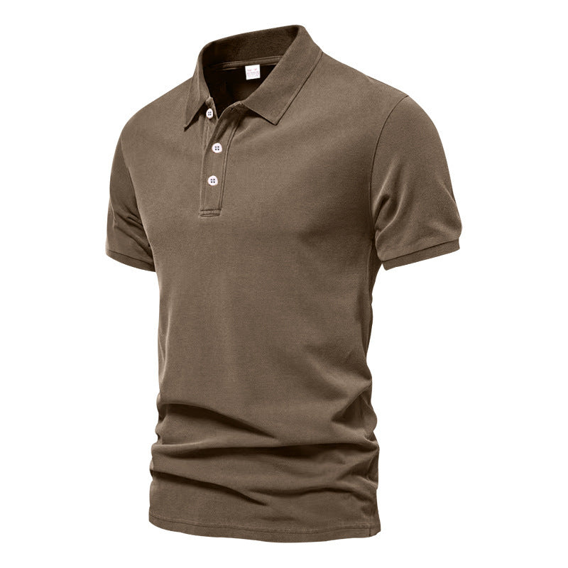 Evans - Polo de Manga Corta para Hombres, de Estilo Casual