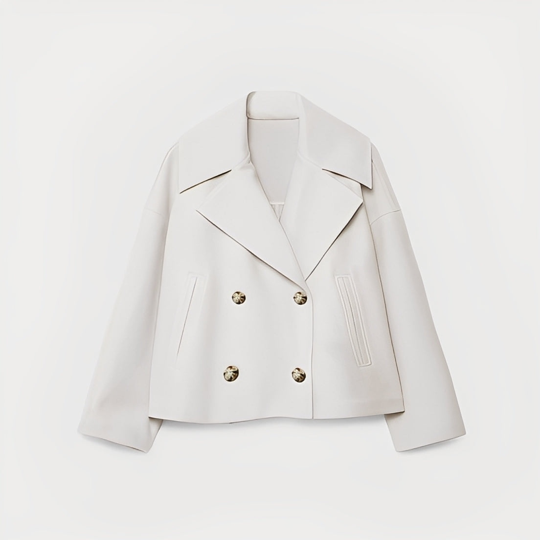 Abegail - Chaqueta corta, holgada y casual para mujeres