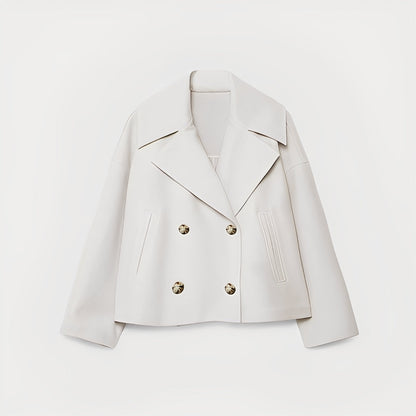 Abegail - Chaqueta corta, holgada y casual para mujeres
