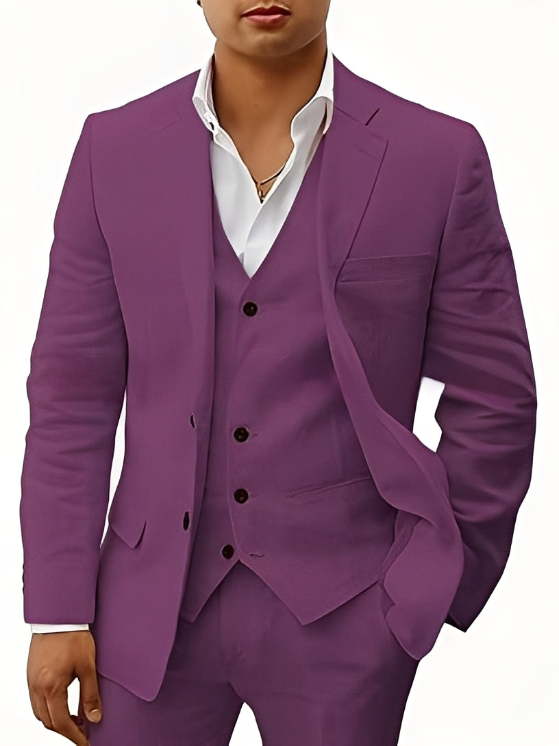 Thorley - Conjunto formal de tres piezas para hombres