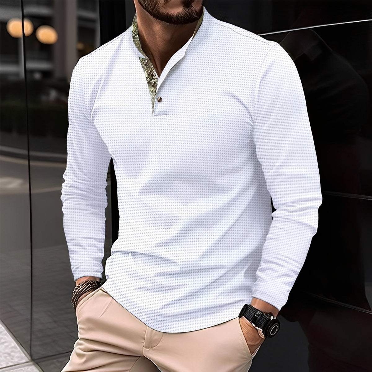 Chester - Polo Hombre Moderno con Cuello de Solapa