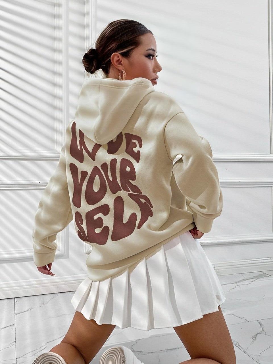 Daria – Hoodie de Algodón Impreso