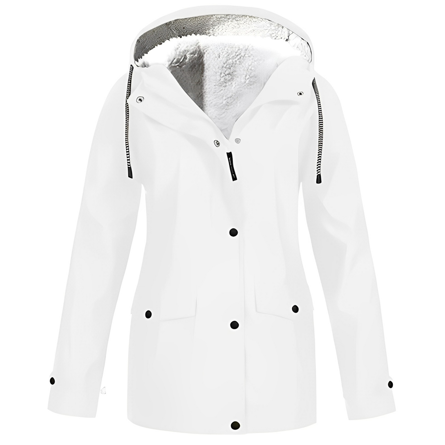 Sherlyn - Chaqueta con capucha y forro polar para exteriores para mujeres