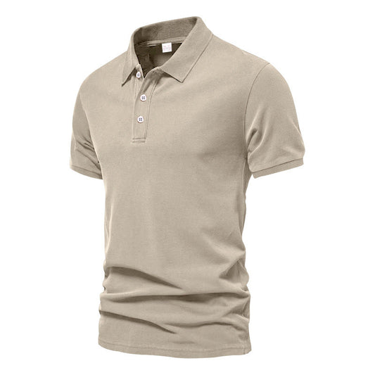 Evans - Polo de Manga Corta para Hombres, de Estilo Casual