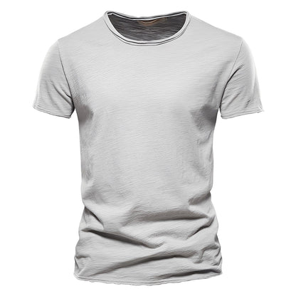 Roderick - Camiseta de Hombre de Algodón con Manga Corta