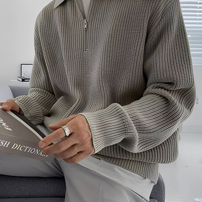 Jeffrey - Suéter elegante de tejido suelto para hombres