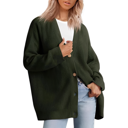 Christal - Cárdigan cómodo y casual para mujeres