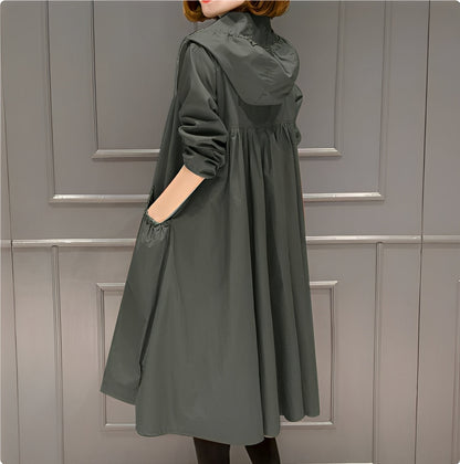 Margarette - Abrigo de lluvia elegante con capucha para mujeres