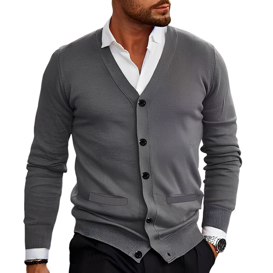 Holden - Jersey de algodón para hombres con botones y estilo casual