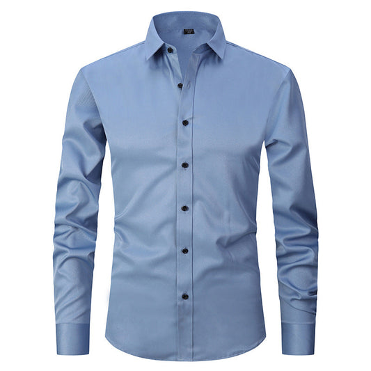 Jaren - Camisa formal elástica de manga larga para hombres