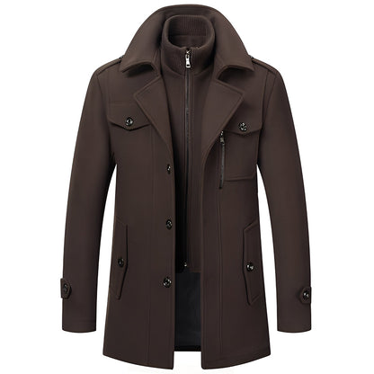 Merrill - Abrigo de lana cálido y elegante para hombres