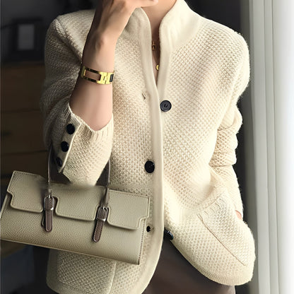 Arlette - Cardigan con fila de botones para mujeres