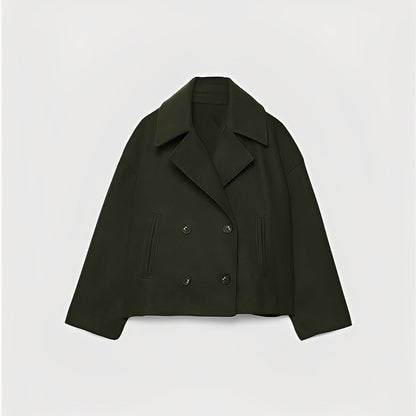 Abegail - Chaqueta corta, holgada y casual para mujeres