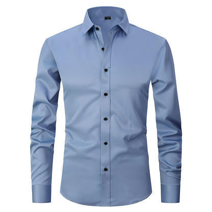 Elton - Camisa ajustada y elástica para hombres