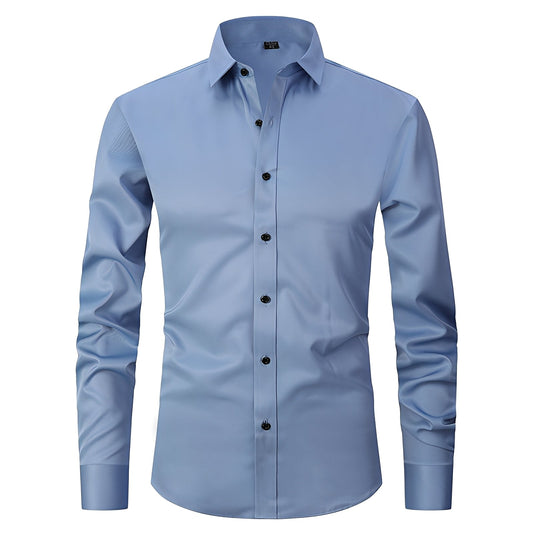 Elton - Camisa ajustada y elástica para hombres