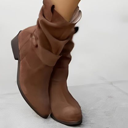 Celestine - Botines elegantes con punta redonda para mujer
