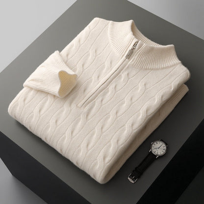 Micheal - Suéter actual, cálido y suave para hombres