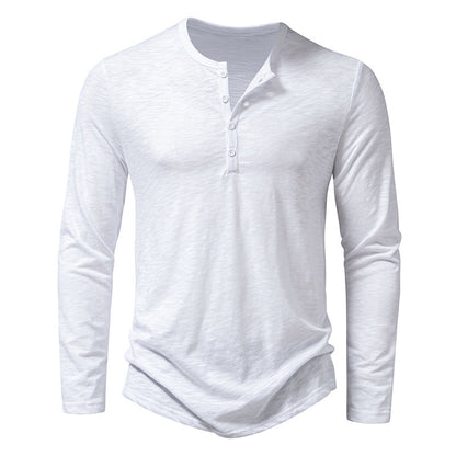 Randall - Camisa masculina de manga larga con botones para uso diario