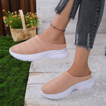 Malani - Zapato Deportivo Moderno sin Cordones con Plataforma para Mujer