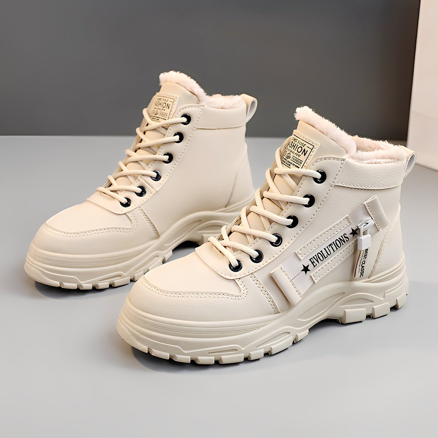 Adamina - Botas altas, cómodas y cálidas para mujer