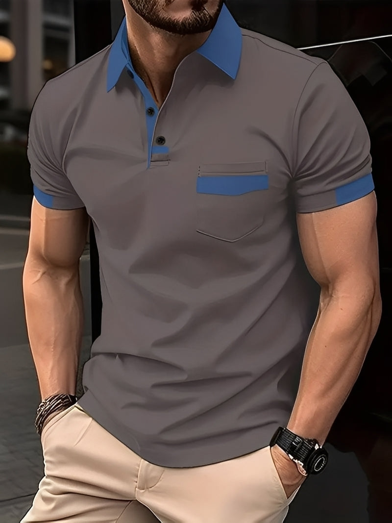 Darwin - Polo ajustado informal para hombres
