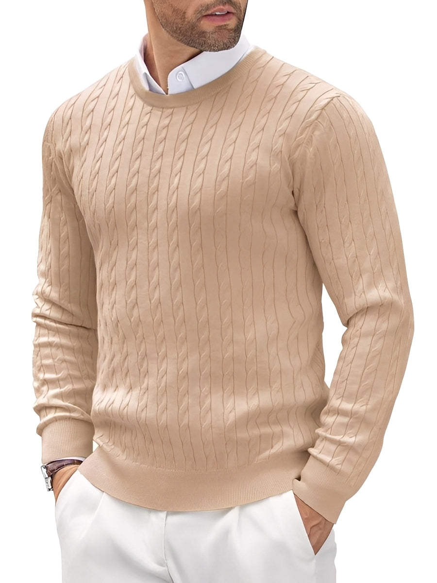 Romilly - Suéter casual, ajustado de punto para hombres