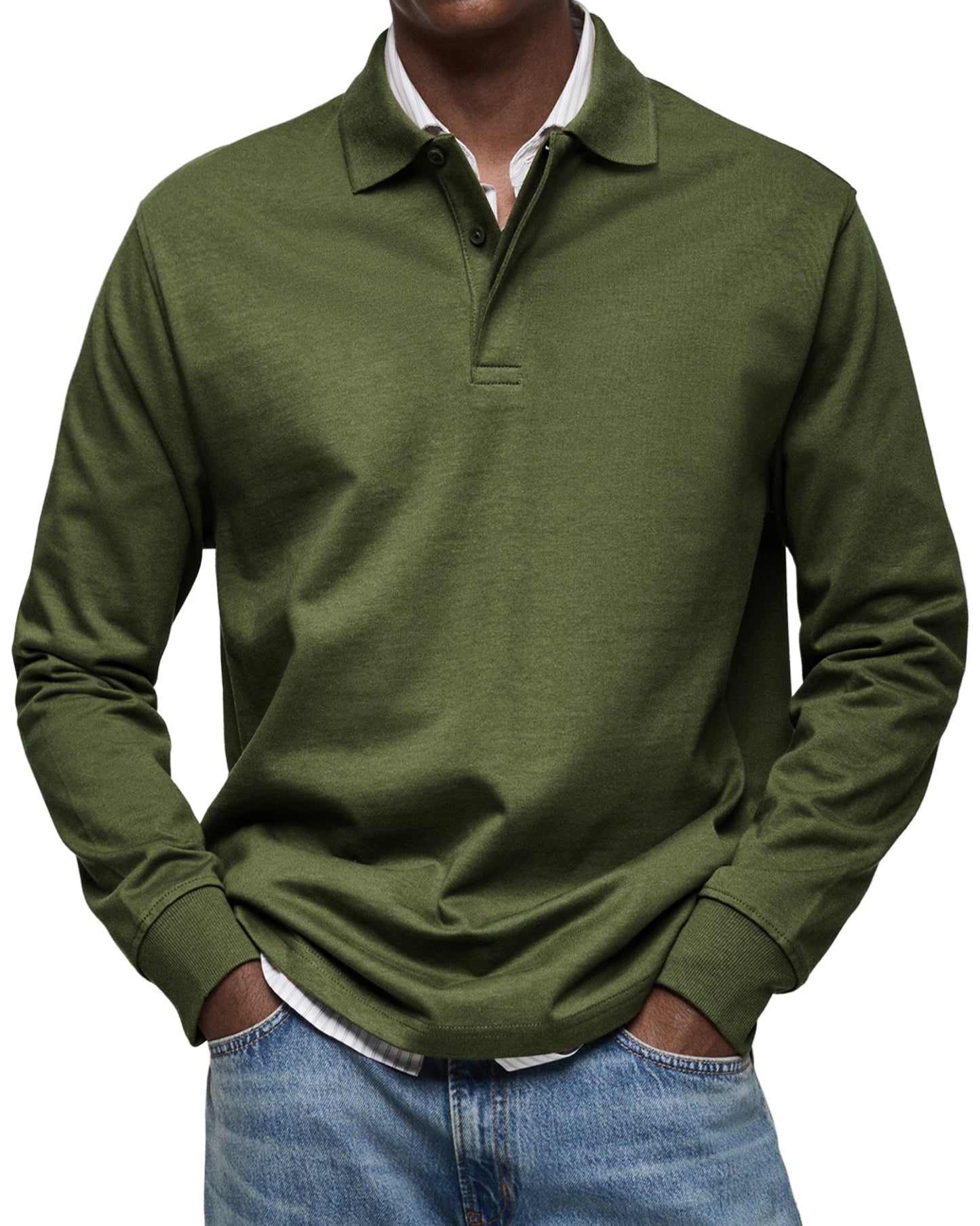 Dewey - Polo de Hombre de Manga Larga