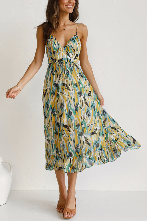Caridad – Vestido Midi de Colores