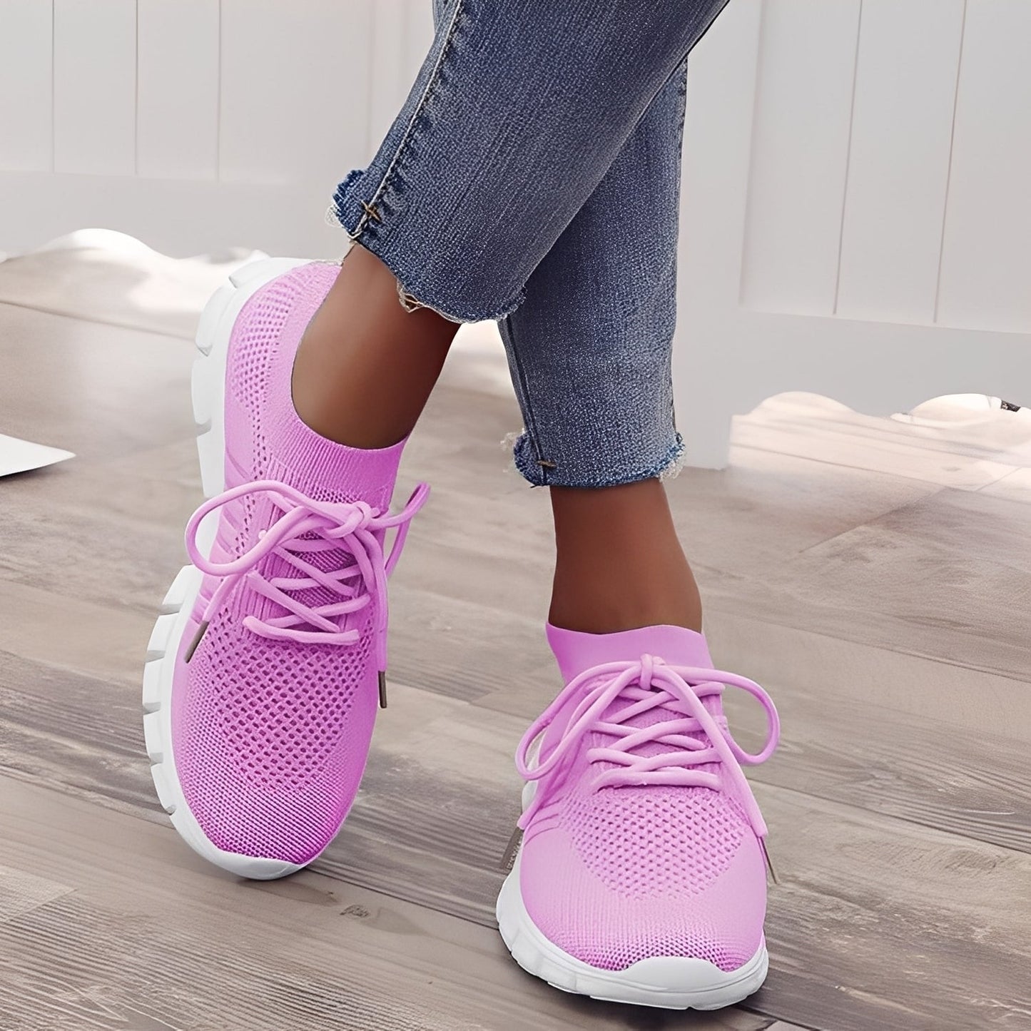 Caroline - Zapatillas de malla cómoda para mujer