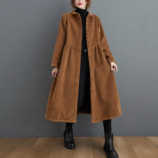 Amelia - Chaqueta de pana caliente con corte amplio para mujeres