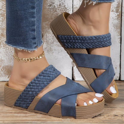 Kerry - Sandalias tejidas elegantes y cómodas para mujer