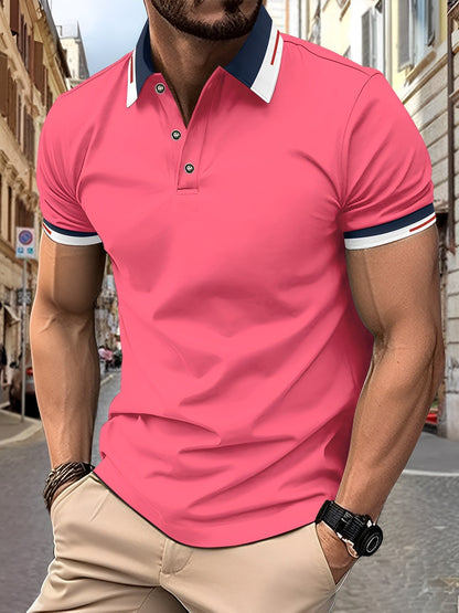Matthew - Polo sencillo con botones para hombres