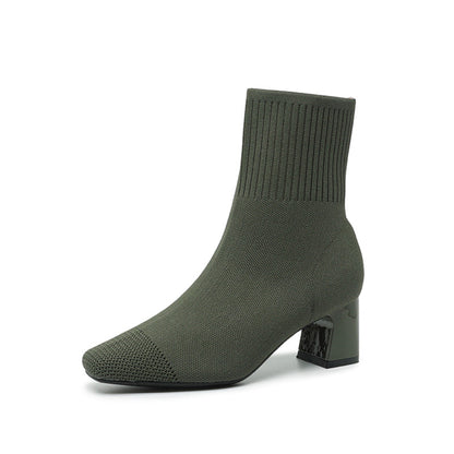 Elisha - Botines cálidos y cómodos con tacón para mujer