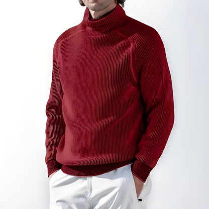 Jarrett - Suéter de cashmere con cuello alto para hombres