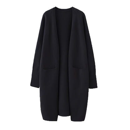 Claudie - Cardigan largo clásico para mujer