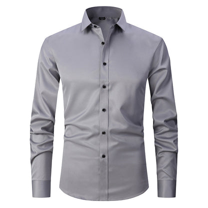 Jaren - Camisa formal elástica de manga larga para hombres
