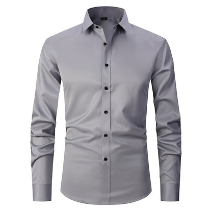 Elton - Camisa ajustada y elástica para hombres