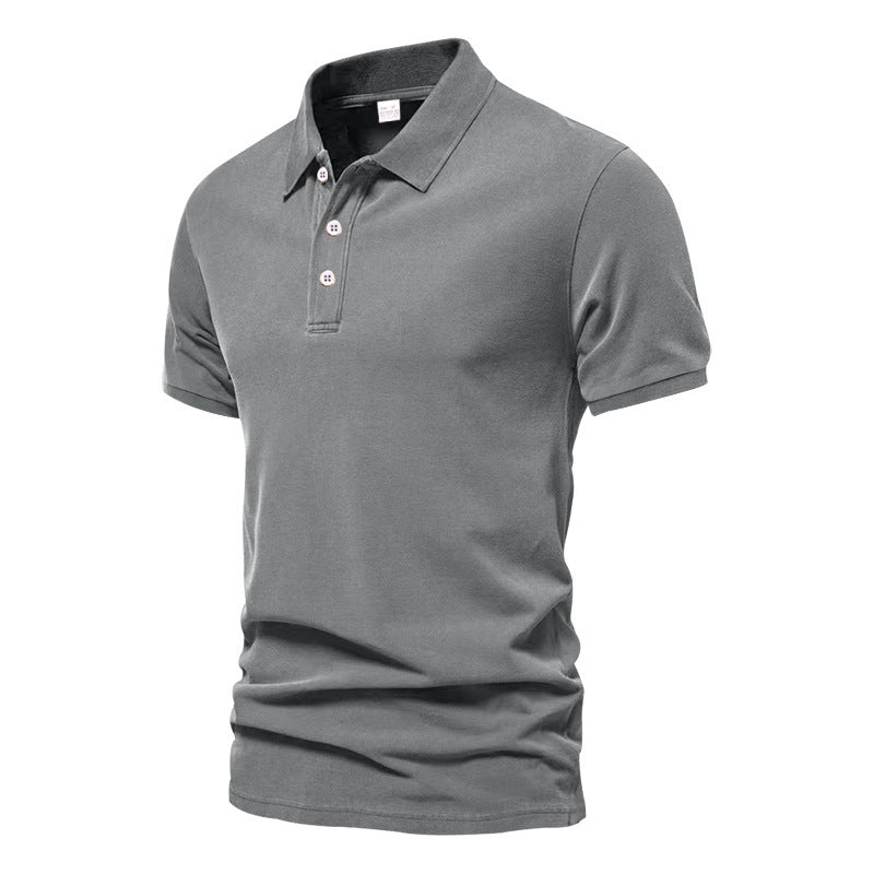 Evans - Polo de Manga Corta para Hombres, de Estilo Casual