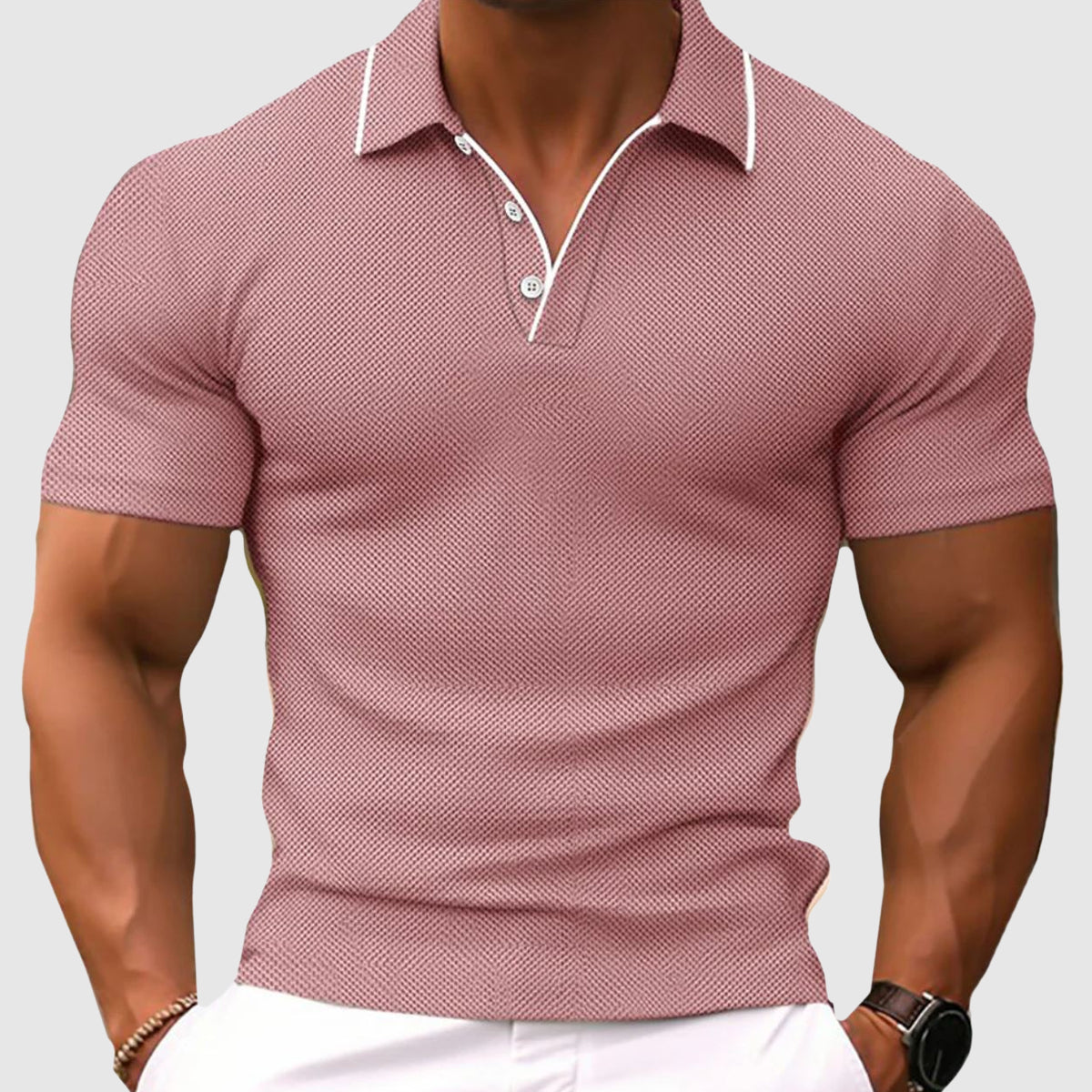Jaren - Polo cómodo y ajustado para hombres