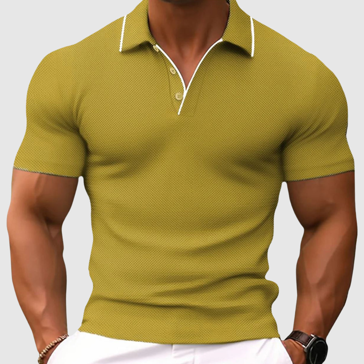 Jaren - Polo cómodo y ajustado para hombres