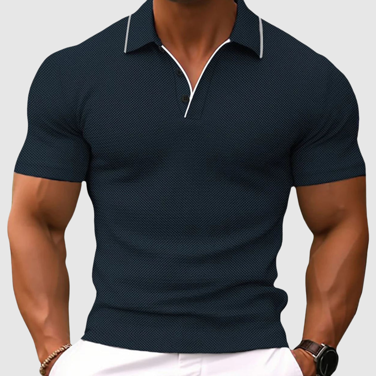 Jaren - Polo cómodo y ajustado para hombres