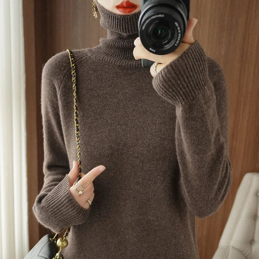 Softy – Suéter de Cashmere con Cuello Alto