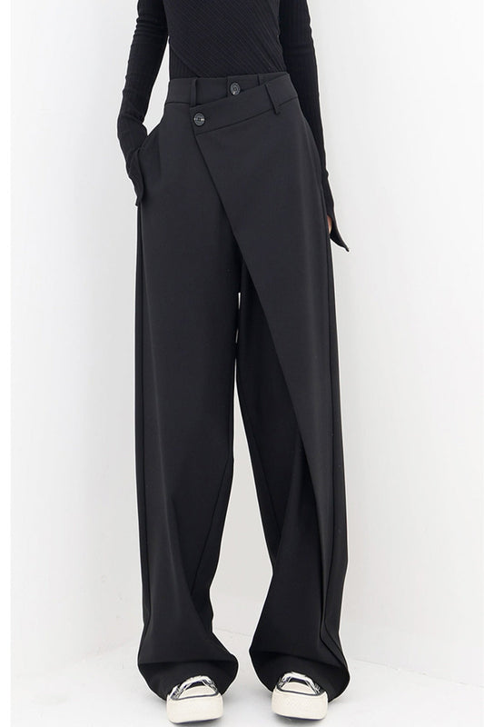 Thalia – Pantalones Anchos Asimétricos