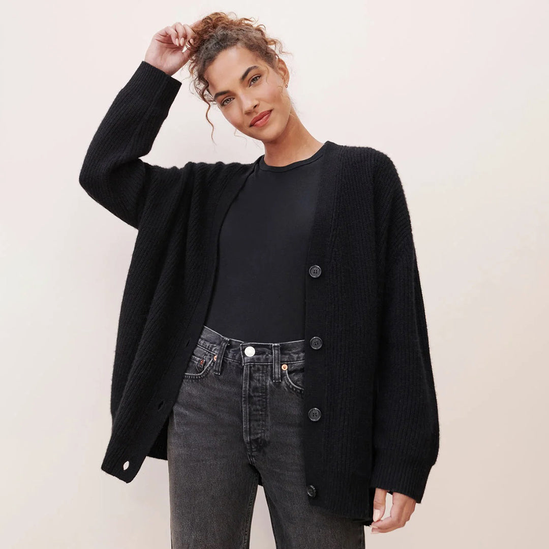 Leah – Cardigan de Cashmere Extra Largo