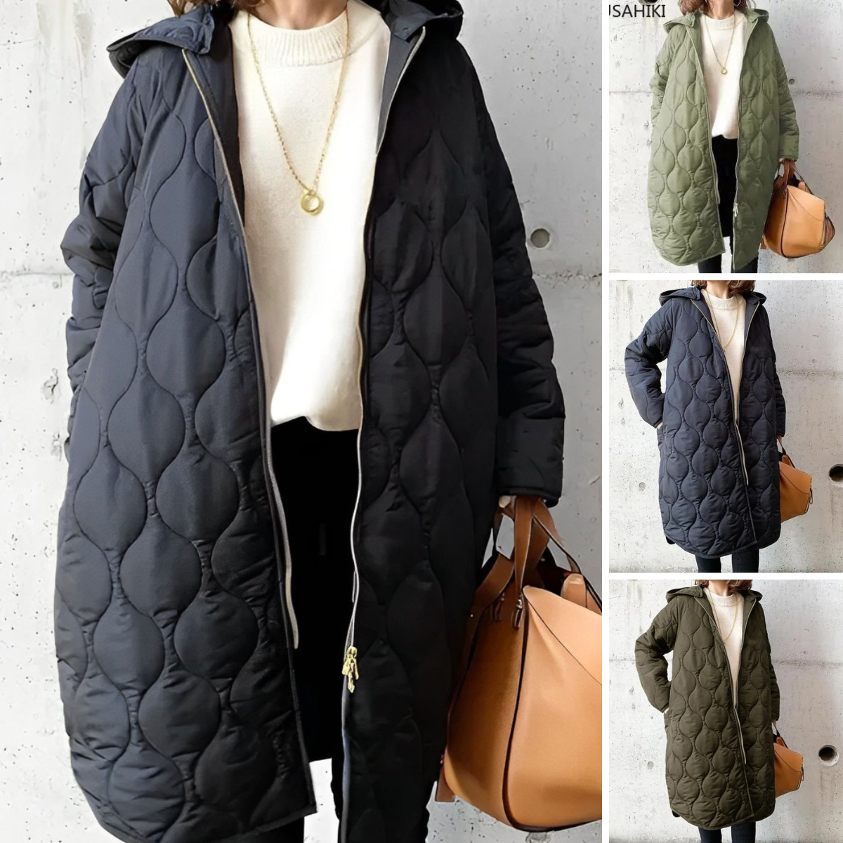 Priscilla – Parka casual con capucha y estampado